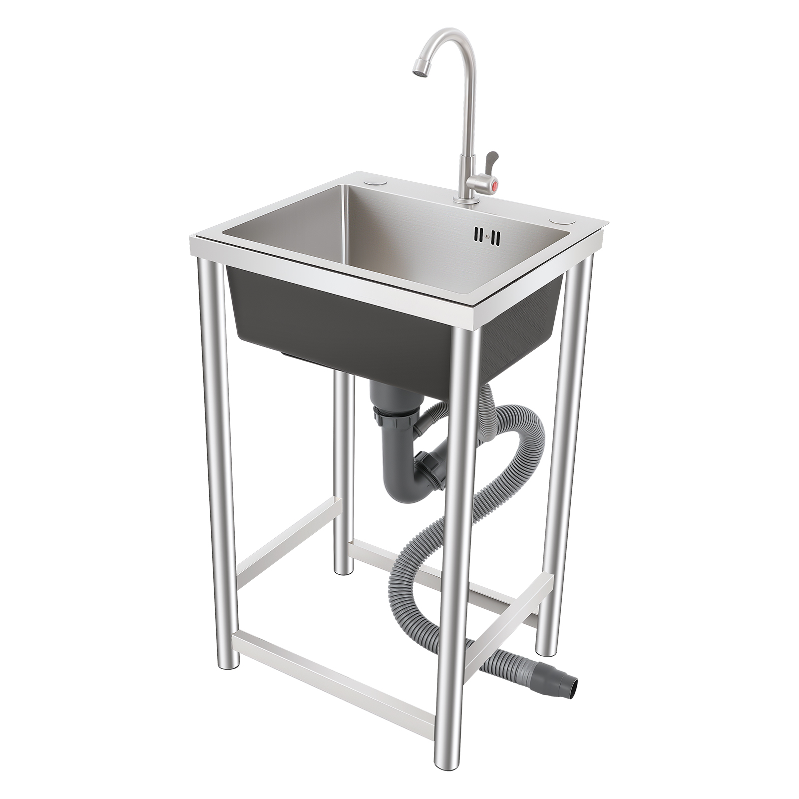 Commercial Kitchen Utensils - Отдельностоящая кухонная мойка 360° ° Смеситель,