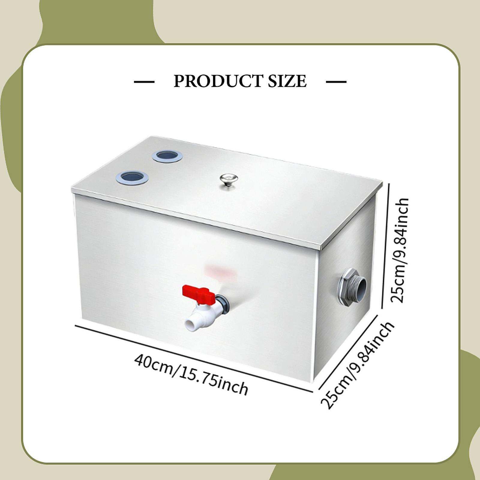 Commercial Kitchen Grease Interceptor - Коммерческий жироуловитель из нержавеющей стали, сепаратор